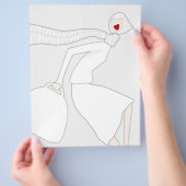 Chique Mode Kleur Kunst Flyer Papier Miss Wendy (Hand)