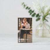 Chique Mode Social Media Foto Visitekaartje (Staand voorkant)