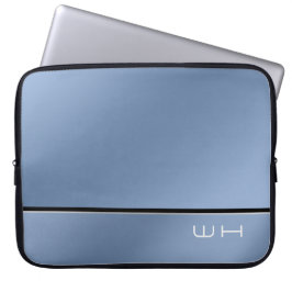 Chique Modern Business Blauw Laptop Sleeve