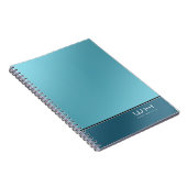 Chique Modern Business Blauw Notitieboek (Rechterzijde)