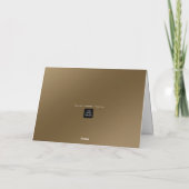 Chique Modern Business Bruin Bedankkaart (Achterkant)