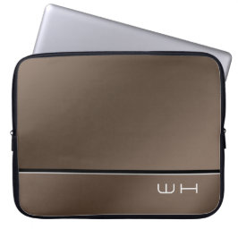 Chique Modern Business Bruin Laptop Sleeve