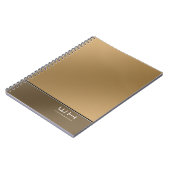 Chique Modern Business Bruin Notitieboek (Linkerzijde)