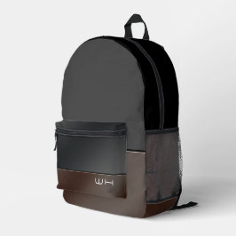 Chique Modern Business Zwart Bedrukte Rugzak