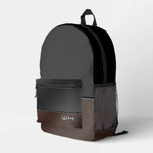 Chique Modern Business Zwart Bedrukte Rugzak