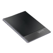 Chique Modern Business Zwart Notitieboek (Rechterzijde)