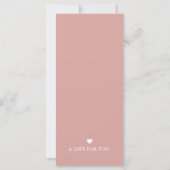 Chique modern cadeaubon met logo (Achterkant)
