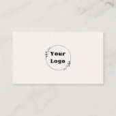 Chique & modern design van zwart en wit visitekaartje (Achterkant)