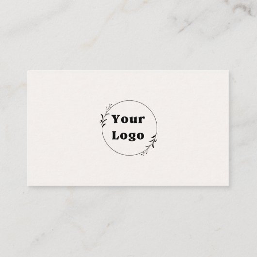 Chique & modern design van zwart en wit visitekaartje (Achterkant)