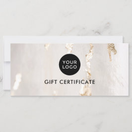 Chique Modern Goud Folie Cadeaubon/Cadeaukaart