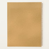 Chique Modern Goud Wit 2024 Wekelijks Maandelijks Planner (Achterkant)