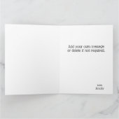 Chique Modern Koppel Foto Zwart Wit Jubileum Kaart (Binnen)