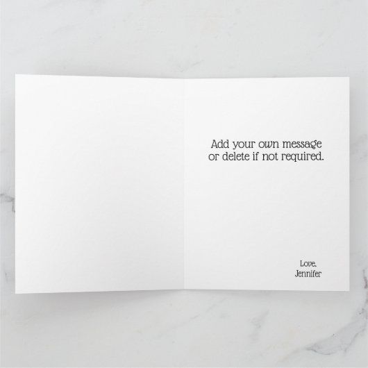 Chique Modern Koppel Foto Zwart Wit Jubileum Kaart (Binnen)