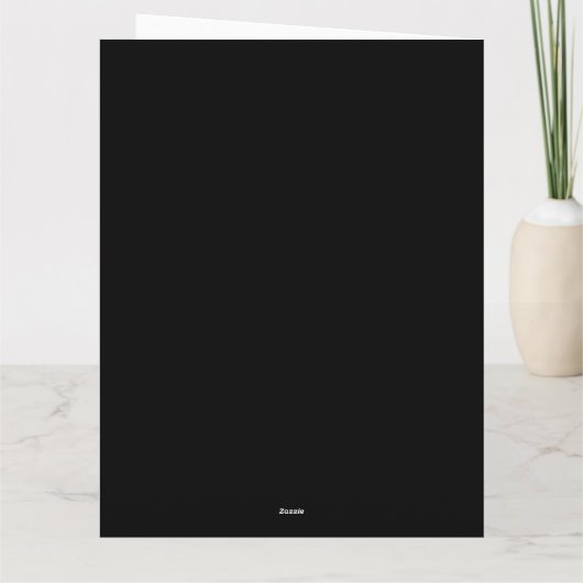 Chique Modern Koppel Foto Zwart Wit Jubileum Kaart (Achterkant)