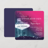 Chique Modern Las Vegas vrijgezellenfeest Kaart (Voorkant / Achterkant)