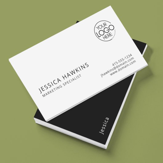 Chique Modern Logo Zwart Noir Professional Visitekaartje