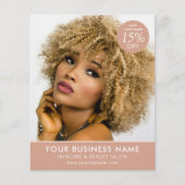 Chique Modern Make-up Schoonheidssalon Terracotta  Flyer (Voorkant)