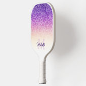 Chique Modern Monogram Floral Pickleball Paddle (Links)