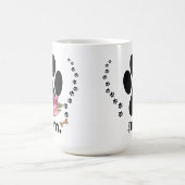 Chique Modern Paw Print Hondenmoeder Koffie Mok (Center)