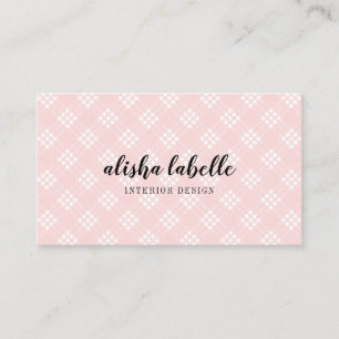 Chique & modern pluche roze plaid visitekaartje