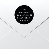 Chique Modern Rond Zwart & Wit