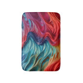 Chique Modern Rood Zee Blauwe Oceaan Badmat (Voorkant Verticaal)