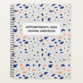 Chique Modern Terrazzo 2024 Wekelijks Maandelijks Planner (Voorkant)