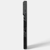 Chique Modern Trendy Zwart Hibiscus Bloemen Gotisc Case-Mate iPhone Case (Achterkant / Links)