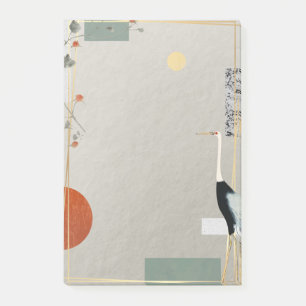 Chique Modern Whimsical Bird Elegant Trendy Abstra Post-it® Notes