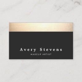 Chique Modern Zwart en Goud Visitekaartje