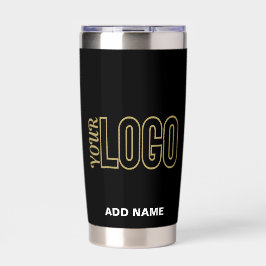 Chique Modern Zwart Geverifieerd Branded Geïsoleerde Drinkbeker