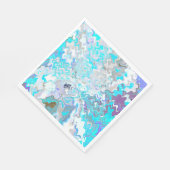 Chique moderne aquablauwe luncheonservetten van pa servet (Hoek)