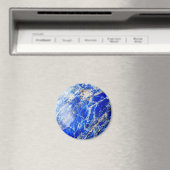 Chique moderne blauwe marmeren steen magneet (Insitu (Vaatwasser))
