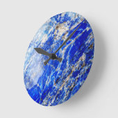 Chique moderne blauwe marmeren steen ronde klok (Hoek)