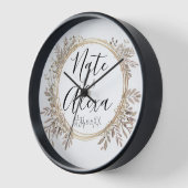 Chique moderne bloemenkrans bruiloft gepersonalise (Hoek)