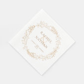 Chique Moderne Bloemenslinger Feestviering Servet (Hoek)