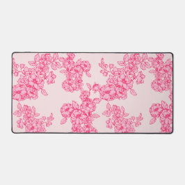 Chique moderne bloemige botanische bureaumat