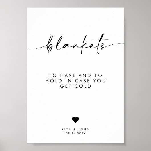 Chique moderne bruiloft te hebben en te houden Dri Poster (Voorkant)