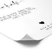 Chique moderne bruiloft te hebben en te houden Dri Poster (Hoek)