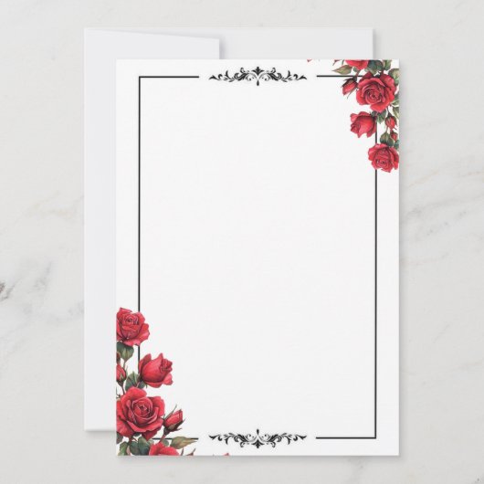 Chique moderne bruiloft uitnodiging (Achterkant)