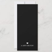 Chique moderne cadeaubon voor bedrijven met logo (Achterkant)
