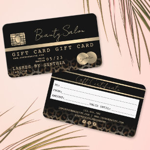 Chique moderne creditcard cadeaubon certificaat