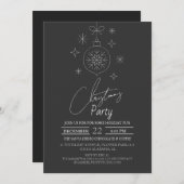 Chique Moderne Elegante Script Kerstfeest Kaart (Voorkant / Achterkant)