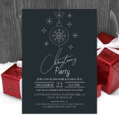 Chique Moderne Elegante Script Kerstfeest Kaart