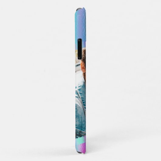 Chique moderne iriserende meisjesfoto gepersonalis Case-Mate iPhone case (Achterkant/rechts)