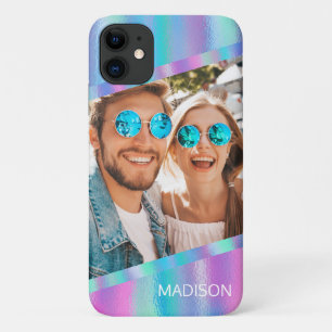 Chique moderne iriserende meisjesfoto gepersonalis Case-Mate iPhone case