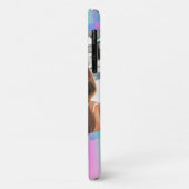Chique moderne iriserende meisjesfoto gepersonalis Case-Mate iPhone case (Achterkant/links)