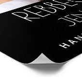 Chique Moderne Luxe Glam Gouden Sieradenontwerper Poster (Hoek)
