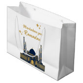 Chique moderne minimale Ramadan-groet Groot Cadeauzakje (Voorkant Gekanteld)
