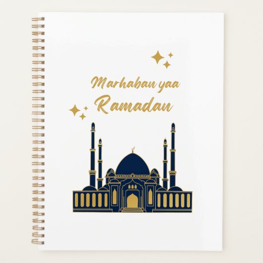 Chique moderne minimale Ramadan-groet Planner (Voorkant)